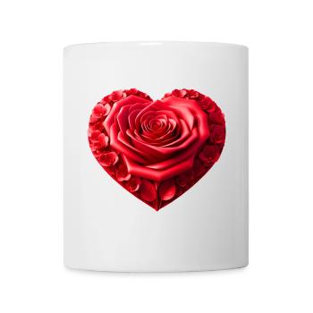 Rose Heart (01) - Mug - white - Front