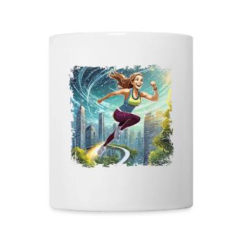 Sporty Woman | running women - Mug - white - Front