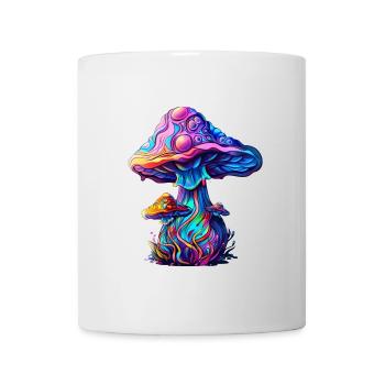 Psytrance Mushroom - Tasse - Weiß - Vorne
