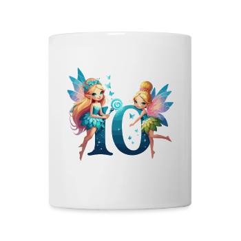 10 Jahre Fee Elfe Geburtstag Geschenk - Tasse - Weiß - Vorne