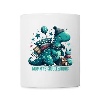 Mommy’s Cuddlesaurus Kuschel-Dinosaurier Geschenk - Tasse - Weiß - Vorne