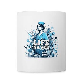 Nurse Lifesaver Gift - Mug - white - Front