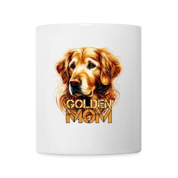Golden Retriever Golden Mom Hund Geschenk - Tasse - Weiß - Vorne