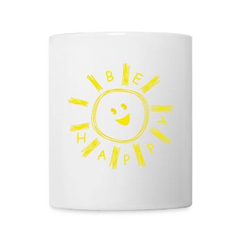 SOIS HEUREUX SOLEIL JOYEUX - Mug blanc - blanc - Devant