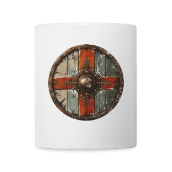 Bouclier Viking - Mug blanc - blanc - Devant
