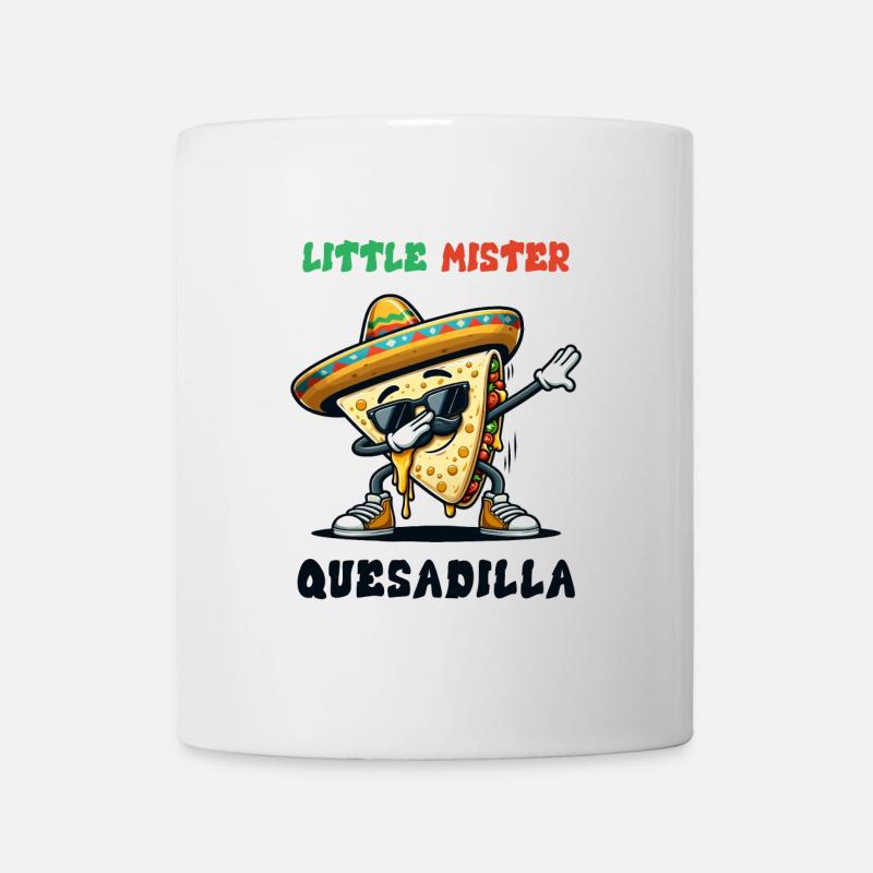 Little Mister Quesadilla Food Dabbing Mexique - Mug blanc - blanc