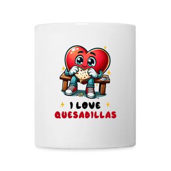 J'aime les Quesadillas Mexico - Mug blanc - blanc - Devant