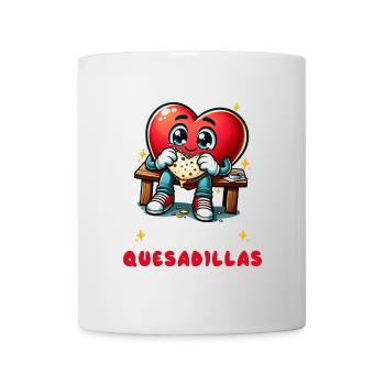 J'aime les Quesadillas Mexico - Mug blanc - blanc - Devant