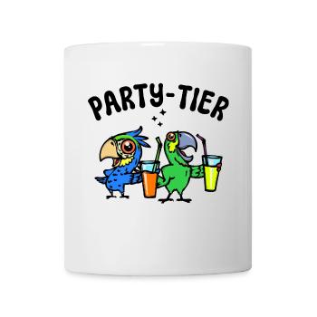 Tier Papagei Statement Zoo Dschungel Vögel - Tasse - Weiß - Vorne