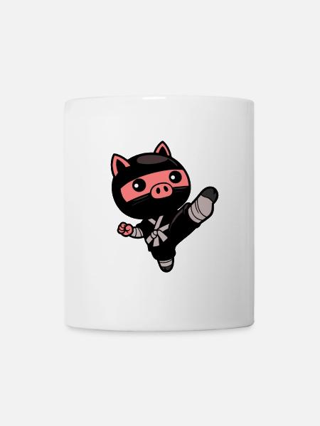 Ninja-Schwein - Tasse - Weiß
