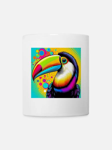 Toekan Pop Art - Mok - wit