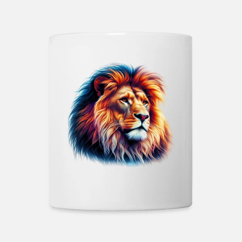 Löwe - Tasse - Weiß