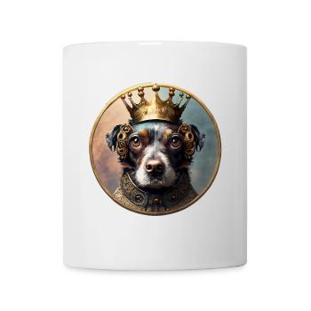 Royal Dog with Crown - Mug - white - Front