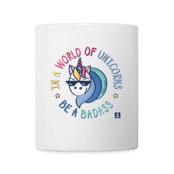 Badass-Einhorn - Tasse - Weiß - Vorne