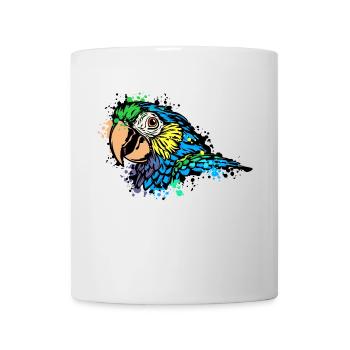 Animal Lover, Zoo, Pet, Tropical, Parrot, Bird - Mug - white - Front