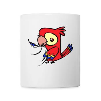 Parrot, Bird, Zoo, Animal, Bird Lover, Pet - Mug - white - Front
