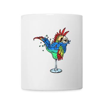 Vogel Papagei Tier Vogelliebhaber Zootiere - Tasse - Weiß - Vorne