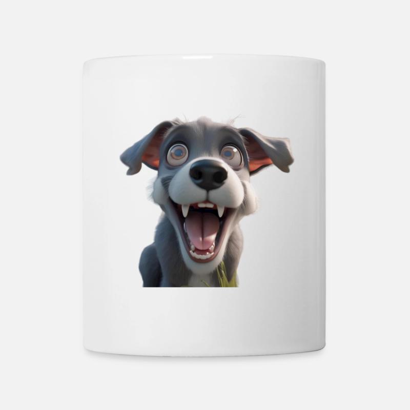 Crazy Dog - Mug - white