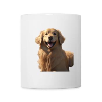 Golden Retriever Smile Tee Art - Mug - white - Front