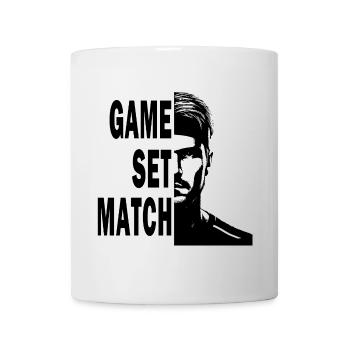 Jeu Match Tennis Portrait Design - Mug blanc - blanc - Devant