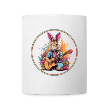 Osterhase mit Gitarre - Tasse - Weiß - Vorne