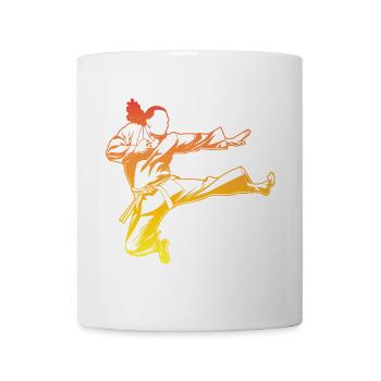 Karatéka vintage - Mug blanc - blanc - Devant