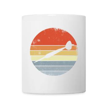 Vintage Dartpfeil - Tasse - Weiß - Vorne
