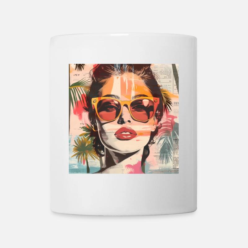 Sommer-Portrait - Tasse - Weiß