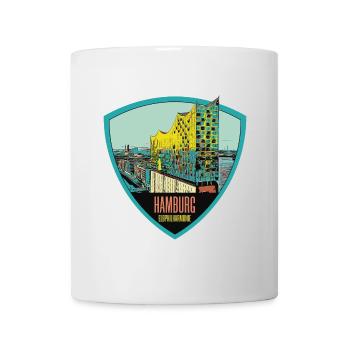 Illustration: , Hamburg - Mug - white - Front