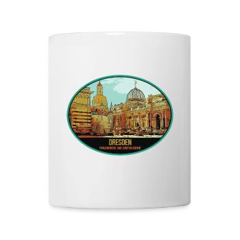 Historisches Dresden: Faszinierender zentraler Charme - Tasse - Weiß - Vorne