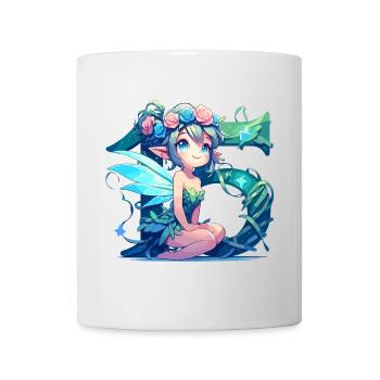 15 ans fée elfe mignon cadeau d’anniversaire - Mug blanc - blanc - Devant