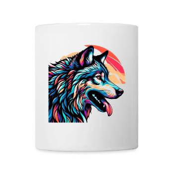 Loup - Mug blanc - blanc - Devant