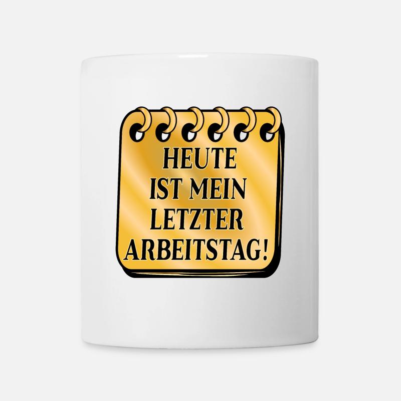 ABSCHIED KOLLEGEN - LETZTER ARBEITSTAG - Tasse - Weiß