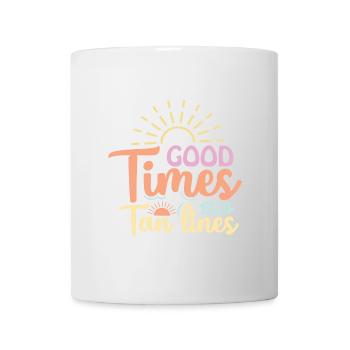 Gute Zeiten und Bräunungsstreifen - Tasse - Weiß - Vorne
