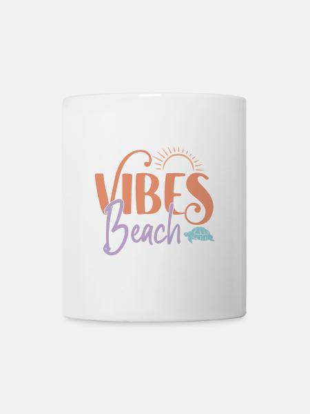 Strand-Vibes - Tasse - Weiß
