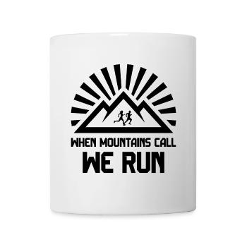 Trail Runners - Quand la montagne vous appelle - We Run - Mug blanc - blanc - Devant