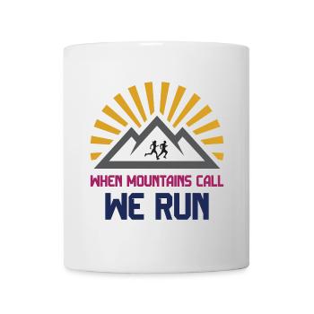 Trail Runners - Quand la montagne vous appelle - We Run - Mug blanc - blanc - Devant
