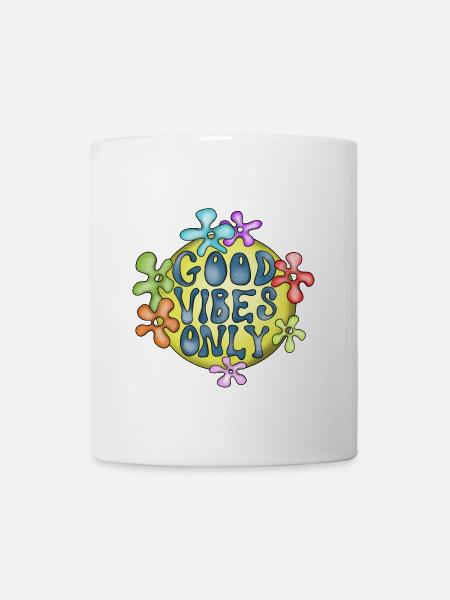 Hippie Love Peace Design - Mug - white