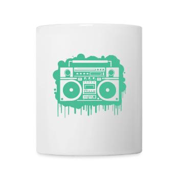 Cyan Boom Box - Mug - white - Front