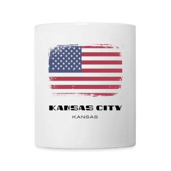 Kansas City, Kansas, USA - Tasse - Weiß - Vorne