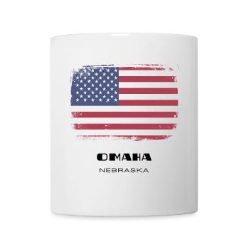 Omaha, Nebraska, USA - Tasse - Weiß - Vorne