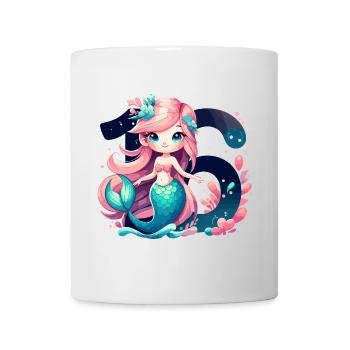 16 ans sirène doux cadeau d’anniversaire - Mug blanc - blanc - Devant
