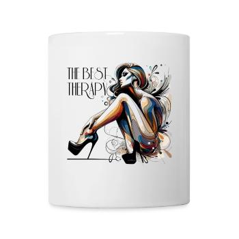 Best Therapy High Heels High Heels Gift - Mug - white - Front