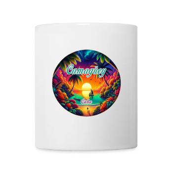 Camagüey Kuba Paradies Sonnen Design - Tasse - Weiß - Vorne