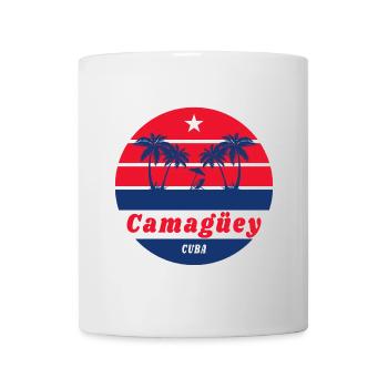 Camagüey Kuba Palmen Karibik Design - Tasse - Weiß - Vorne