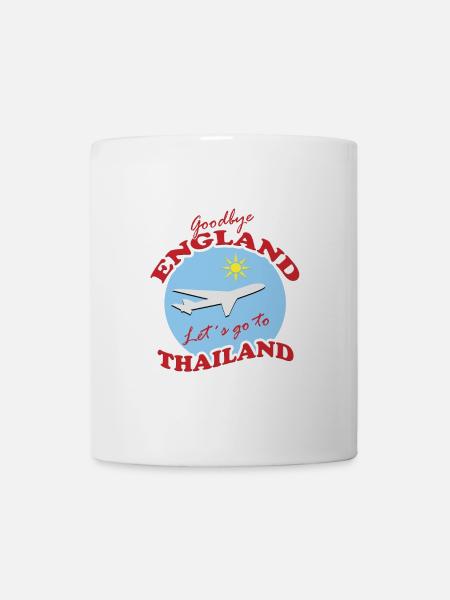 Thailand Travel Farewell Airplane Design - Mug - white