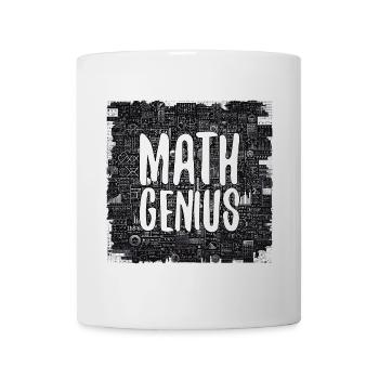 Mathe-Genie Mathematik Genie Mathe Geschenk - Tasse - Weiß - Vorne
