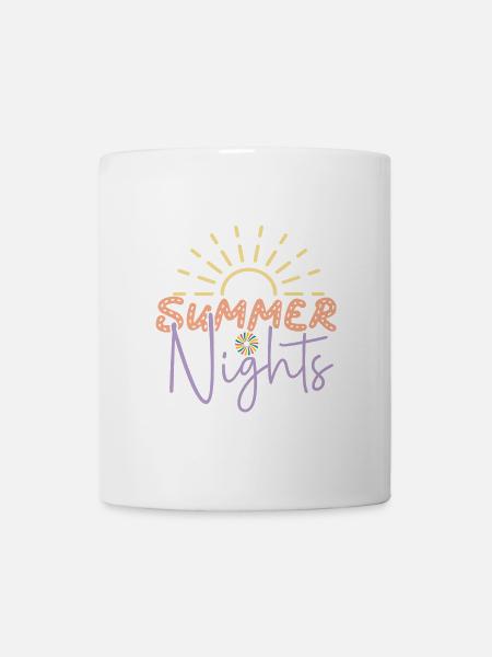 Sommernächte - Tasse - Weiß