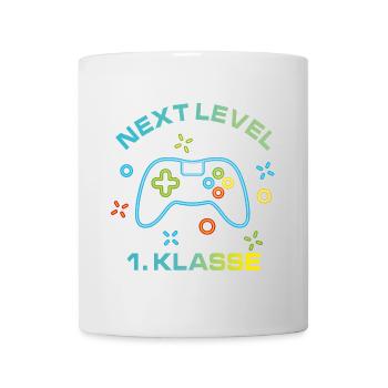 Bunte Spielekonsole Next Level 1.Klasse - Tasse - Weiß - Vorne