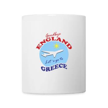 Grèce adieu avion voyage design - Mug blanc - blanc - Devant